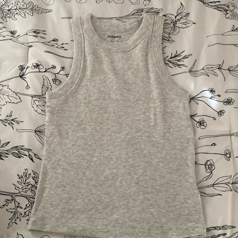 light grey old navy snug tank top